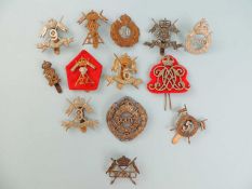 21ST (EMPRESS OF INDIA'S) VICTORIAN LANCERS COLLAR BADGE, and a number of other Lancers and other