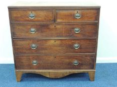 LATE REGENCY MAHOGANY CHEST OF DRAWERS, 102.5 (h) x 107 (w) x 50cms (d) Provenance: private