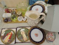 LARGE ASSORTMENT OF CERAMICS & GLASSWARE, including a large Kirkham Old Staffordshire relief moulded