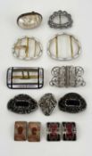 COLLECTION OF 19TH CENTURY COLLECTABLES, including a French rectangular gilt metal and guilloché