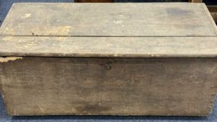 LATE VICTORIAN DEAL BOX, 114 x 54 x 46cms Provenance: private collection Wrexham
