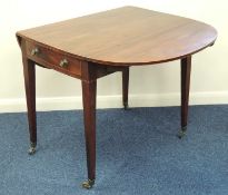 LATE GEORGE III MAHOGANY PEMBROKE TABLE, 82cms (w) Provenance: private collection Gwynedd