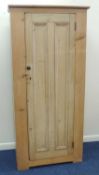 PINE SINGLE PANELLED DOOR WARDROBE, 183 (h) x 85 (w) x 40cms (d) Provenance: private collection