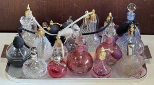 20TH CENTURY ART GLASS SCENT BOTTLES & ATOMISERS, makes including Caithness Provenance: private