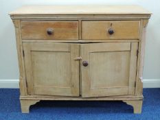 VICTORIAN PINE PARLOUR CABINET, 87 (h) x 107 (w) x 45.5cms (d) Provenance: private collection
