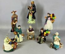 EIGHT ROYAL DOULTON FIGURINES, including 'Blue Beard' HN2103, 'The Wardrobe Mistress' HN2145, 'The