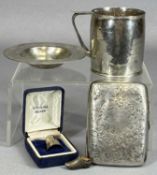 SMALL SILVER COLLECTABLES GROUP, comprising George VI christening mug, plain form, London 1947, 7cms