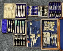 LARGE ASSORTMENT OF PLATED CUTLERY, some boxed Provenance: private collection Conwy