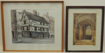 IVAN TAYLOR watercolour - Llwyd Mansion, signed and dated 1972, 35 x 45cms; together with UNKNOWN