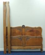 FRENCH CARVED OAK DOUBLE BED, 148cms (w) Provenance: Seventh Heaven; private collection Chester