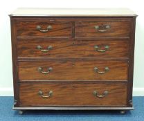 GEORGE III MAHOGANY CHEST OF DRAWERS, 101 (h) x 120 (w) x 59cms (d) Provenance: private collection