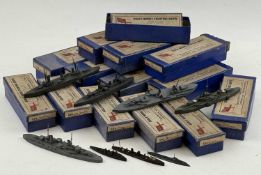 BASSETT-LOWKE LTD. FOURTEEN BOXED SCALE MODEL FIGHTING SHIPS, and others Provenance: private