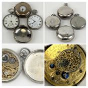 GEORGE III SILVER PAIR CASED VERGE POCKET WATCH by William Rider, Welch-Pool (sic), hallmarked