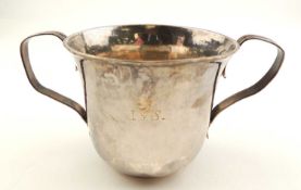 GEORGE II SILVER PORRINGER by Humph Payne, London 1745, 8cms (h), 4.9ozt Provenance: private