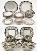 CAULDON TEAWARE, 40 pieces; together with a Blair's Pearl dessert set, English china tea set, etc.
