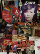 POPULAR CULTURE & MUSIC EPHEMERA, including concert programmes, single records, and LP records