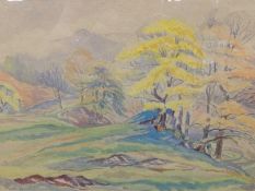 F. M. FAULKNER watercolour - 'Springtime Westmorland', signed and dated 1957, 27 x 38cms Provenance: