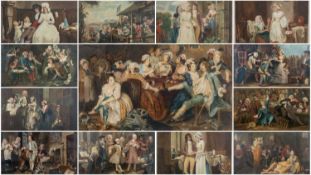 H. SCOTT BRIDGWATER (1864-1950) AFTER FRANCIS WHEATLEY R.A (1747-1801) mezzotints - 'Courtship', '