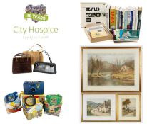 CHARITY LOT BENEFITING CARDIFF CITY HOSPICE - inc. large collection of paintings, books, Bart