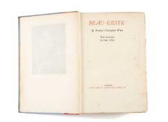 WREN (PERCIVAL CHRISTOPHER) Beau Geste. London: J Murray, 1927, edition deluxe, Signed Limited