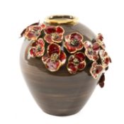 RARE POOLE POTTERY COMMEMORATIVE VASE, 'Lest We Forget', no. 1/1, designed by N. Massarella,