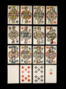 19TH C. GERMAN PLAYING CARDS, Berlin Pattern, Stralsund: Ludwig v.d. Osten, circa 1850s, a