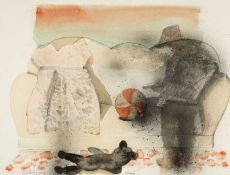 ‡ JOHN SELWAY (1938-2017) mixed media - entitled, 'Cowboy', signed and dated 1972, 59 x 78cms