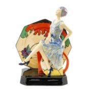 KEVIN FRANCIS LIMITED EDITION FIGURINE 'TEA WITH CLARICE CLIFF', 9