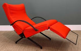 OSVALDO BORSANI FOR TECNO: MID-CENTURY P40 LOUNGE CHAIR, reclining, multi-adjustable chair, curved