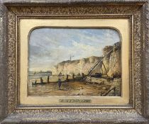 FOLLOWER OF HENRY KING TAYLOR, oil on panel - Pegwell Bay, bears signature and date, 22 x 30cms