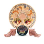ASSORTED COLLECTABLE CERAMICS & GLASS, including Charlotte Read for Crown Ducal dish, 32.5cms (