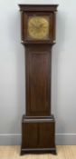 18TH CENTURY 8-DAY LONGCASE CLOCK, maker Thomas Lott, 10-inch brown dial with engraved centre, in
