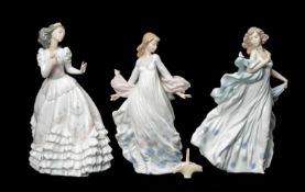 THREE LLADRÓ FIGURINES, 'Quinceanera' 6650, 'Summer Serenade' 6193 & 'Spring Splendor' 5898 (3)