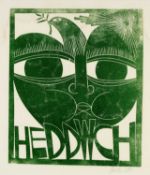 ‡ PAUL PETER PIECH (American-Welsh 1920-1996) woodcut print - entitled, 'Heddwch / Peace', signed