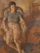 ‡ THOMAS RATHMELL (1912-1990) oil on canvas - entitled verso, 'Susan', inscribed and dated verso '