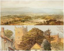 ‡ ARTHUR MILES RI (1905-1987) two watercolours - 'Landscape near Rhydlewis', signed and dated '73,