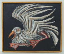 BRIAN BURGESS (b. 1935) oil on board - startled gull, signed, 60 x 72cms Provenance: The