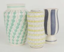 POOLE POTTERY CONTEMPORARY VASE, designed by Alfred Read, c. 1950s, YFT (595), 22.5cms (h); together