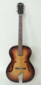 HÖFNER CONGRESS ACOUSTIC GUITAR, model no. 7302, late 1950s / early 1960s, 103cms (l); with a