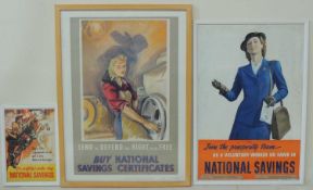 ORIGINAL DESIGN FOR A NATIONAL SAVINGS POSTER, 'Join the Prosperity Team as a Voluntary Worker or