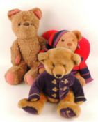 HARRODS MILLENIUM TEDDY BEAR, AD 2000, Harrods 2004 teddy bear, a large brown vintage teddy bear,