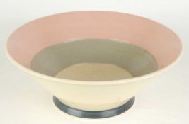 POOLE EVEREST WARE CONICAL BOWL, internally decorated, 23cms (diam.) Provenance: The collection of