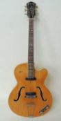 HÖFNER THIN PRESIDENT SEMI-ACOUSTIC ELECTRIC GUITAR, no. 285, late 1950s / early 1960s, with natural