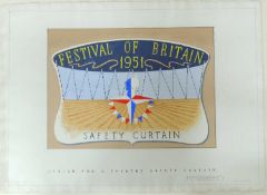LEEDS SCHOOL OF ARCHITECTURE & COLLEGE OF ART original design for a theatre safety curtain for The