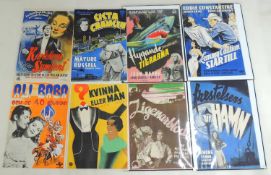 NUMBER OF VINTAGE FOREIGN ISSUE MOVIE QUAD POSTERS, including 'Sista Chansen' (The Las Vegas