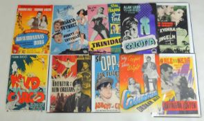 NUMBER OF VINTAGE MOVIE QUAD POSTERS, including 'Cassanova' starring Gary Cooper, 'Calcutta'