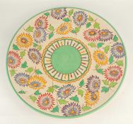 CHARLOTTE RHEAD FOR BURSLEY: LARGE WALL PLAQUE, T.L37, 47cms (diam.) Provenance: The collection of