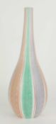 POOLE POTTERY CONTEMPORARY BOTTLE VASE, designed by Alfred Read, c. 1950s, PGT (869), 39.5cms (h)