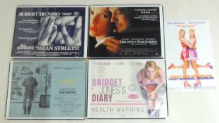 NUMBER OF QUAD MOVIE POSTERS, including 'Girl with a Pearl Earring', 'Bridget Jones' Diary', 'High