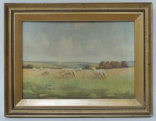 ERNEST COPESTICK (1875-1963) watercolour - sheep in a summer meadow, signed, 21 x 29cms